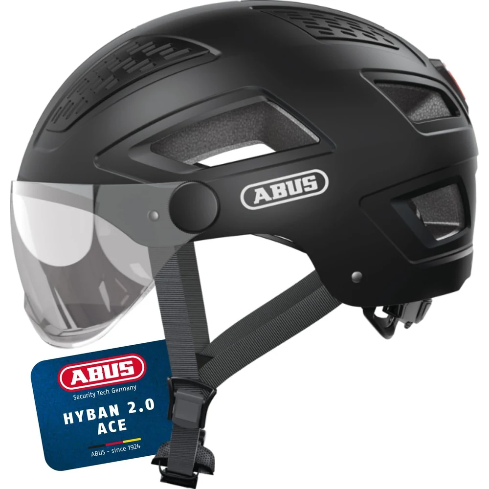 ABUS Hyban 2.0 ACE - Casco de Bicicleta Urbana con Visera foto 1