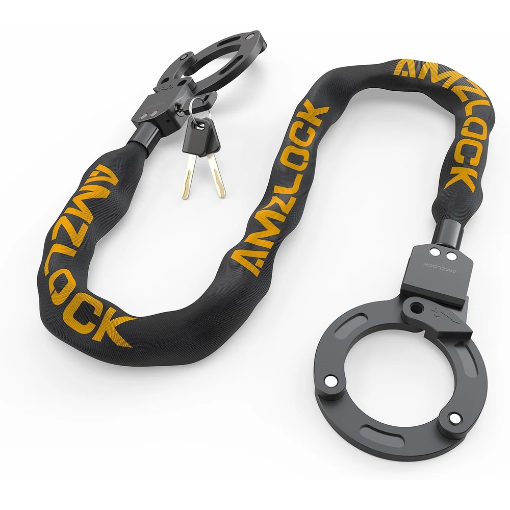 AMZLOCK Candado de Cadena 91,5cm con Cierre Automático sin Llave