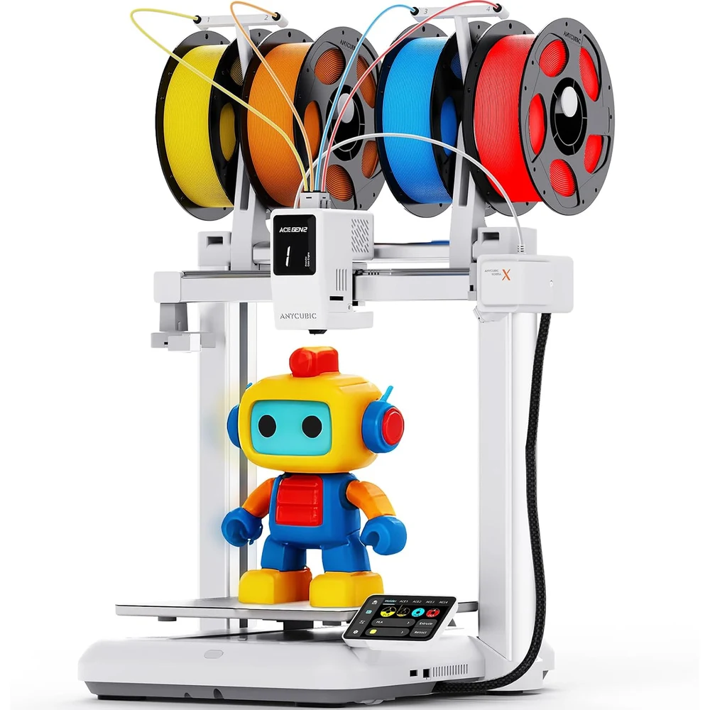 Anycubic Kobra X Impresora 3D Multicolor Multifilamentos Blandos y Duros