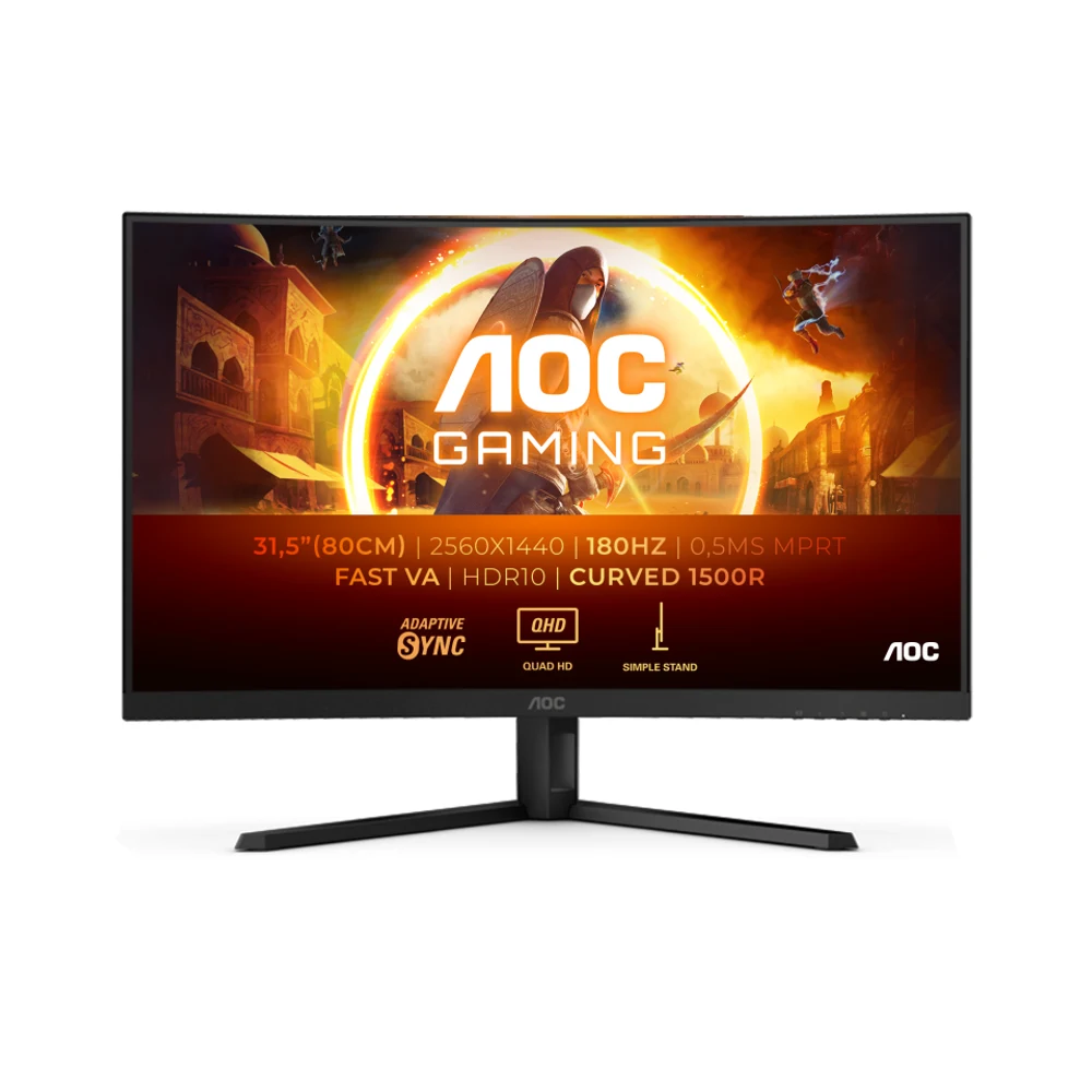 AOC CQ32G4VE Gaming Monitor 32 Pulgadas 180Hz Panel Fast VA foto 1