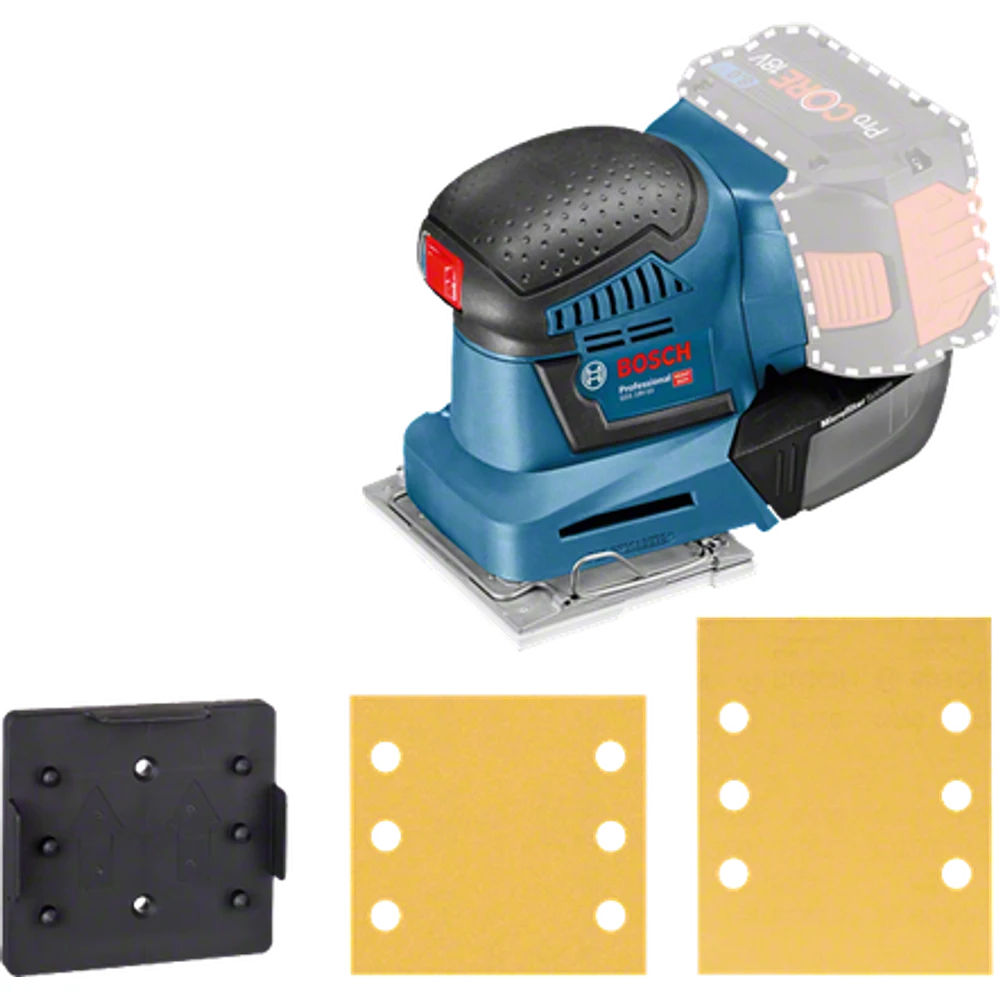 Bosch PRO Lijadora orbital a batería GSS 18V-10 foto 1