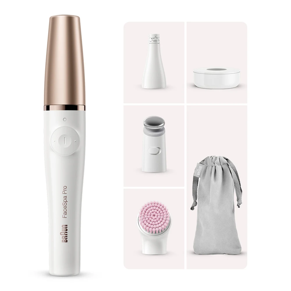 Braun Depiladora Facial Mujer FaceSpa con 4 Accesorios
