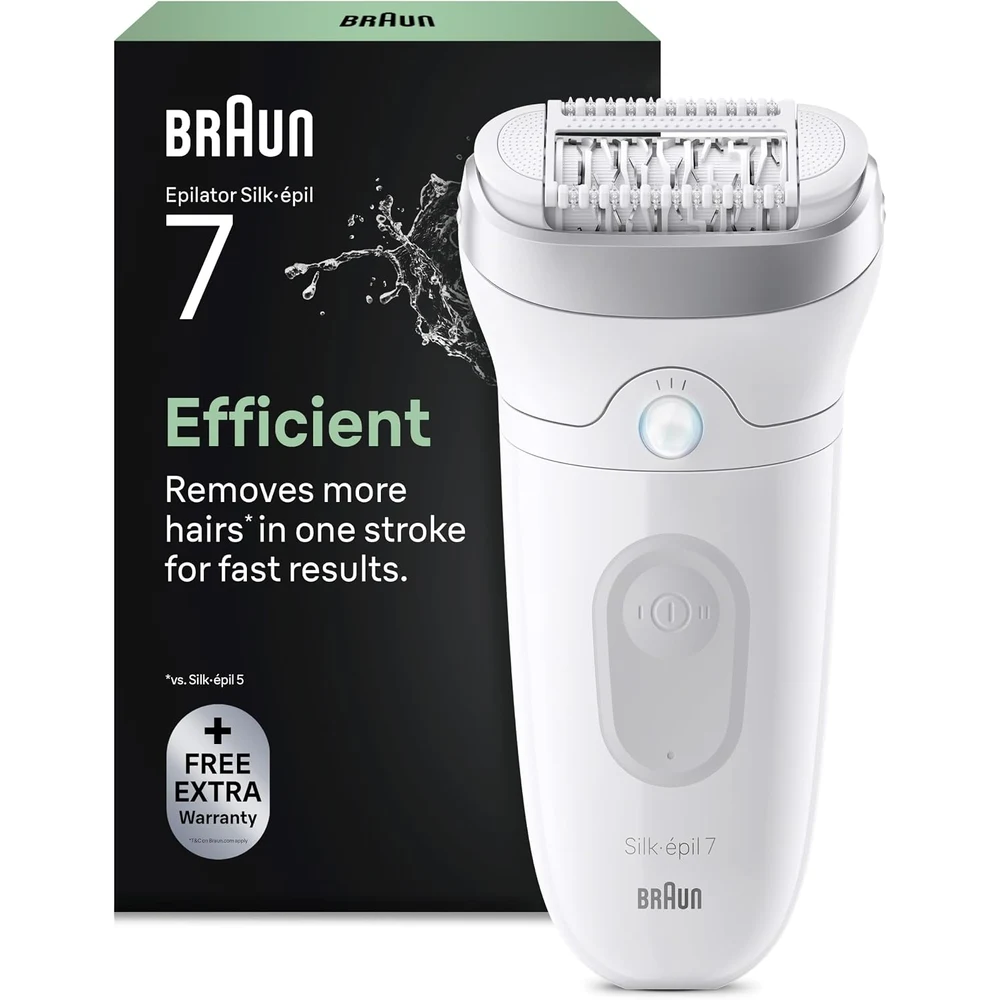 Braun Silk·épil 7 Depiladora Eléctrica Mujer, 7-011