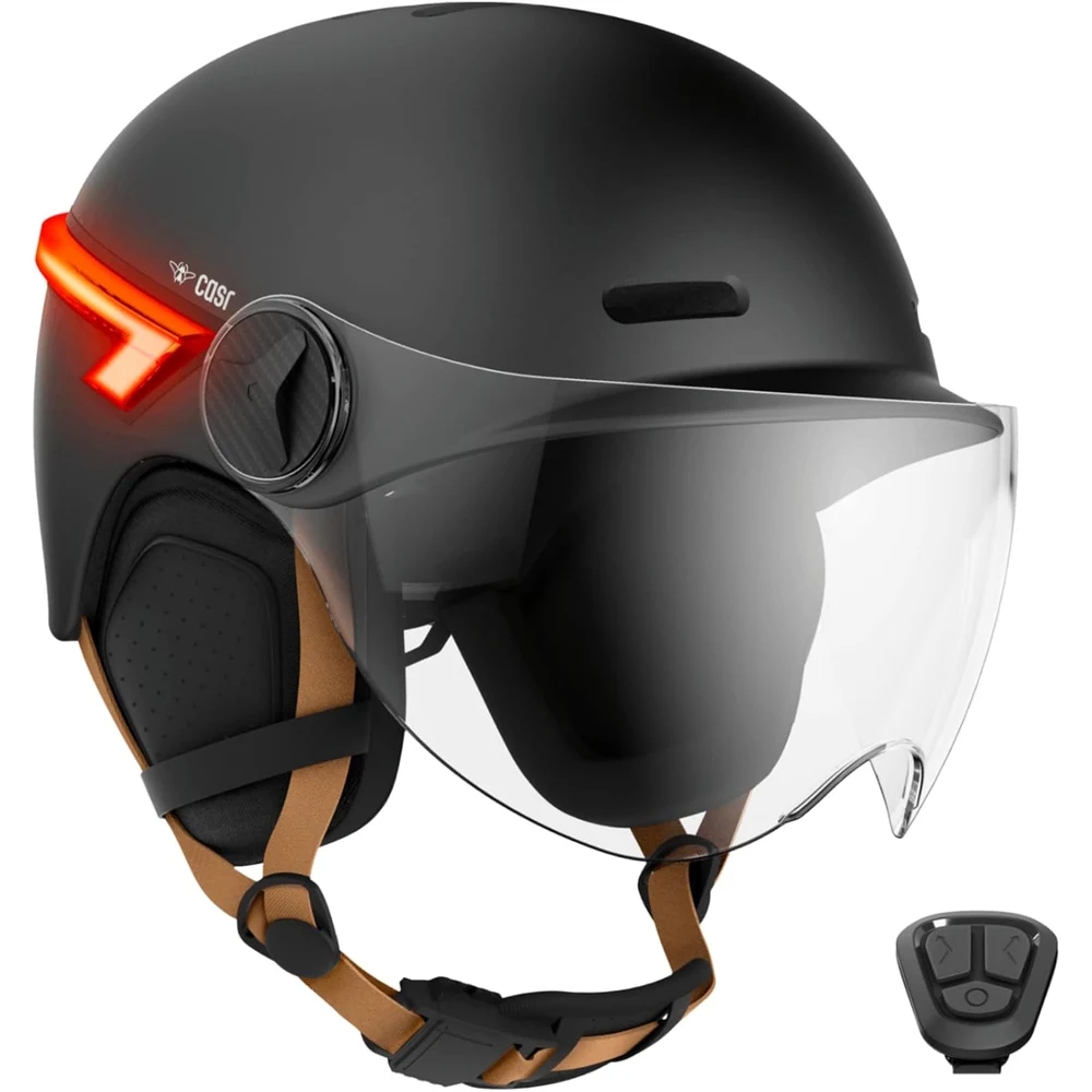 CASR Glow - Casco para Patinete Eléctrico con Luz LED y Visera foto 1