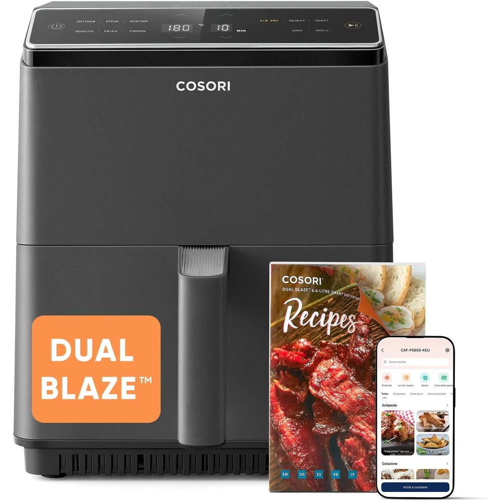 Cosori Freidora de Aire Dual Blaze 6,4L foto 1