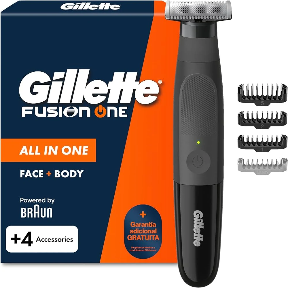 Gillette Fusion One Recortadora de Barba y Afeitadora Corporal