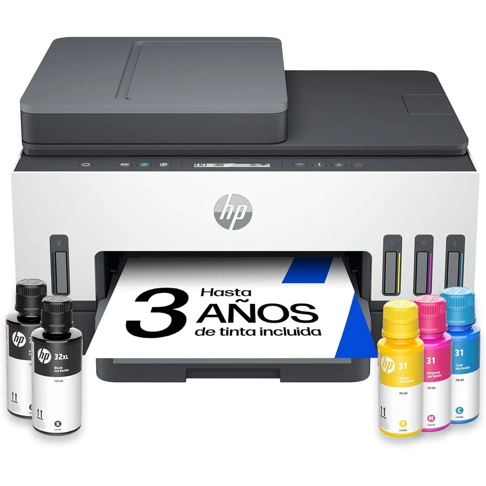 HP Smart Tank 7305 Impresora A4 Multifunción con Deposito de Tinta