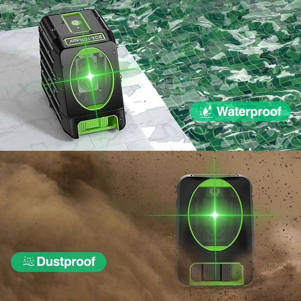 Huepar BOX-1G Nivel Láser Verde 45m