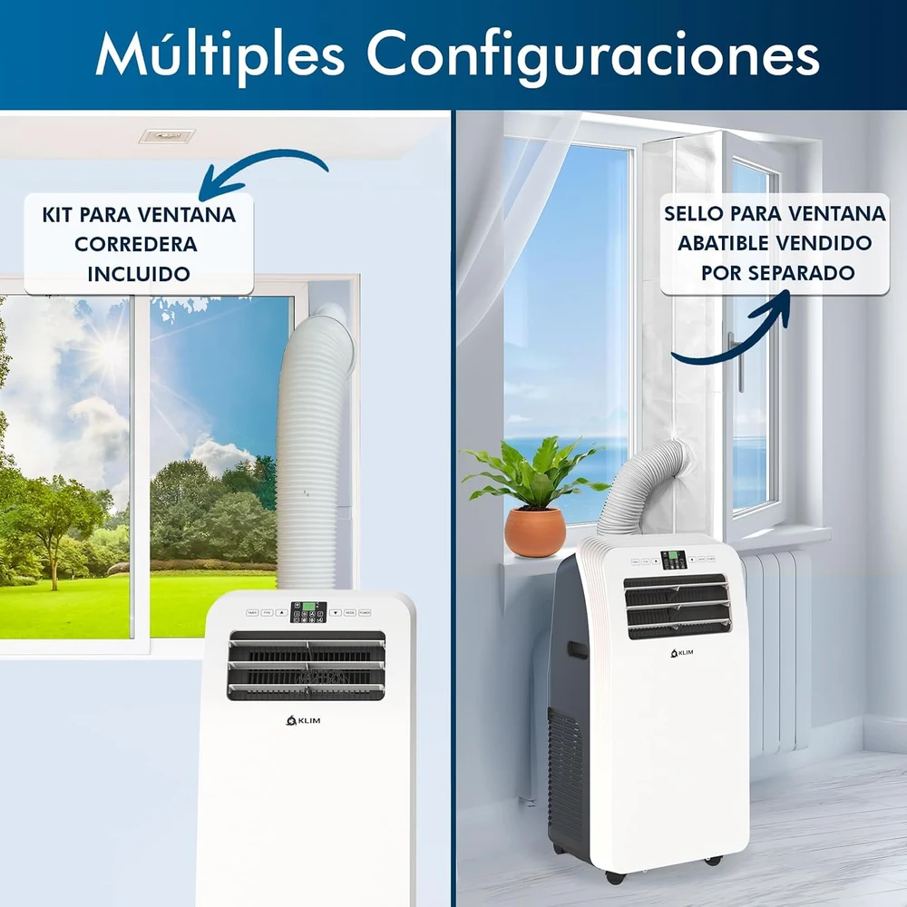 KLIM AC12000 Aire Acondicionado Móvil 12000 BTU 3 en 1