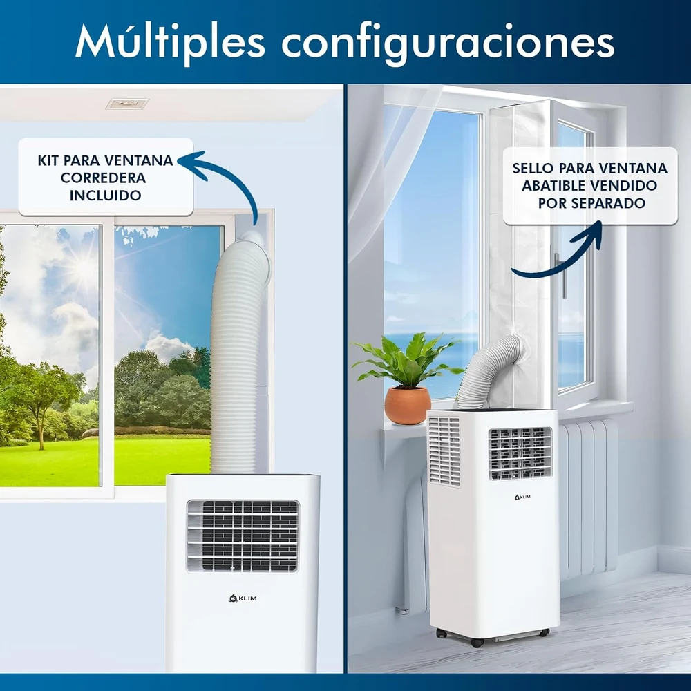KLIM K9000 Aire Acondicionado Portátil 9000 BTU 3 en 1 foto 1
