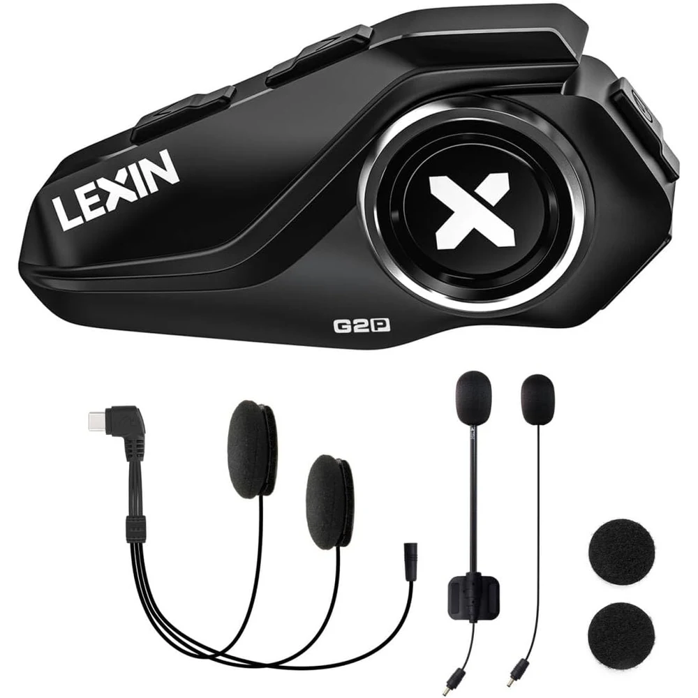 LEXIN G2P Intercomunicador Casco Moto Bluetooth