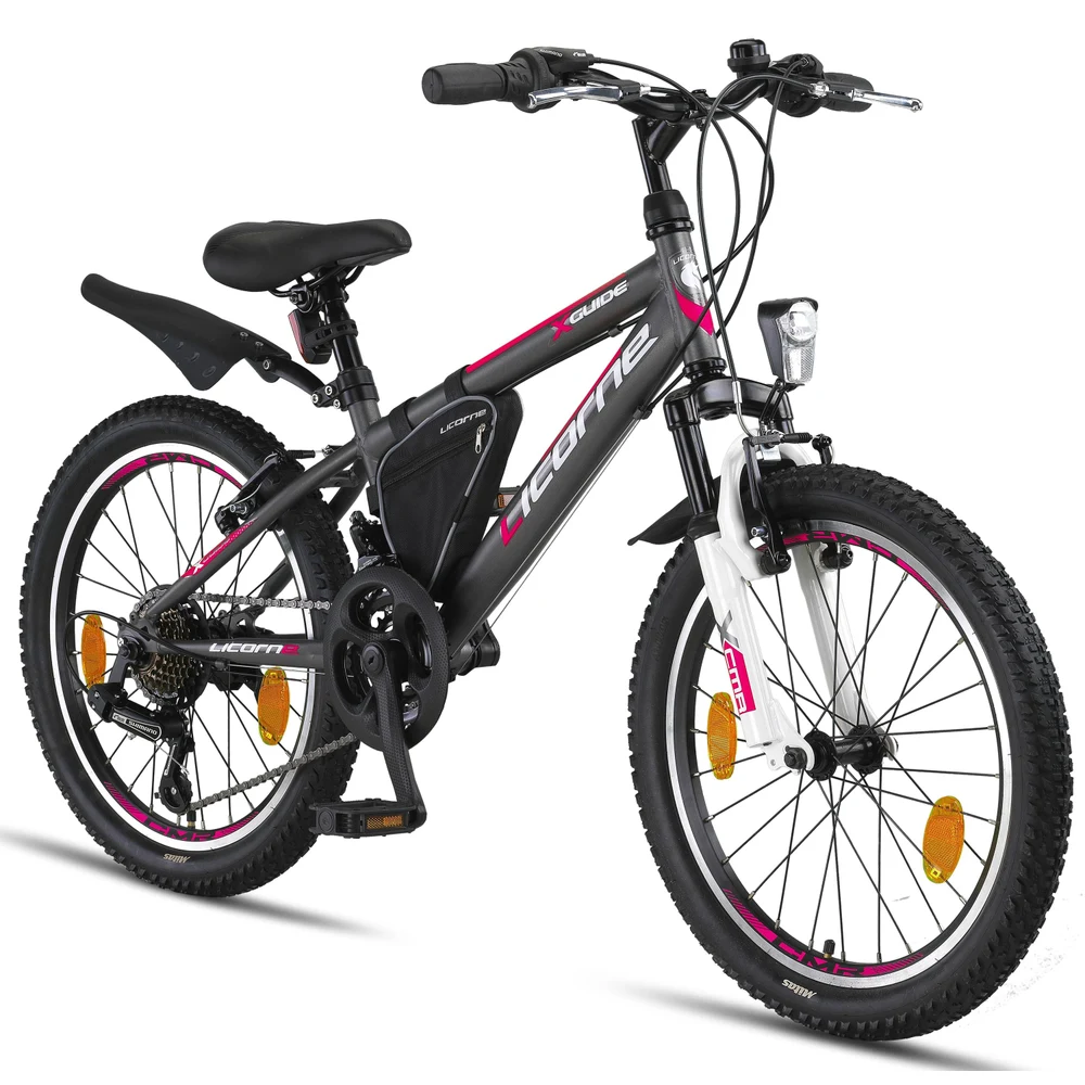 Licorne Bike Guide Premium Mountain Bike en bicicleta de 20