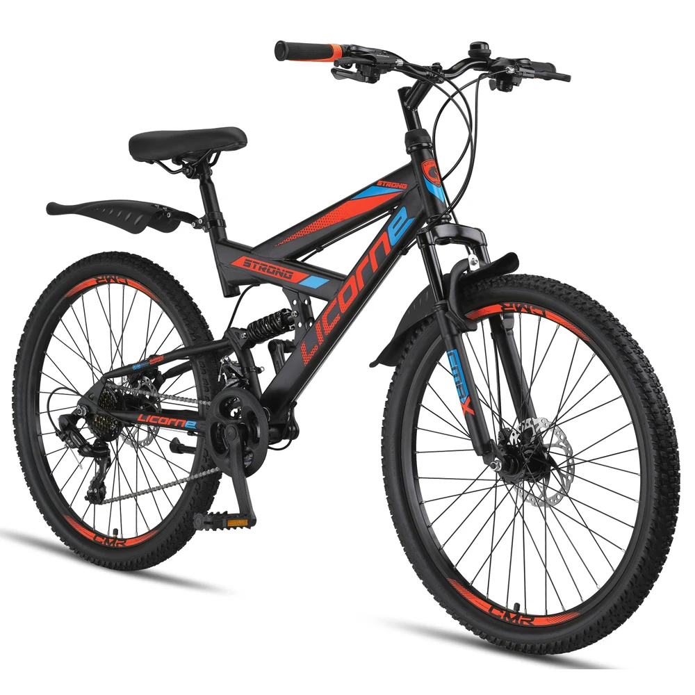 Licorne Bike Strong 2D Premium Mountain Bike en bicicleta de 26