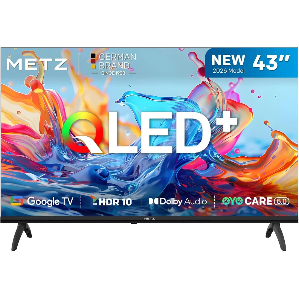 Metz 43" QLED Smart TV HDR10 Dolby Audio