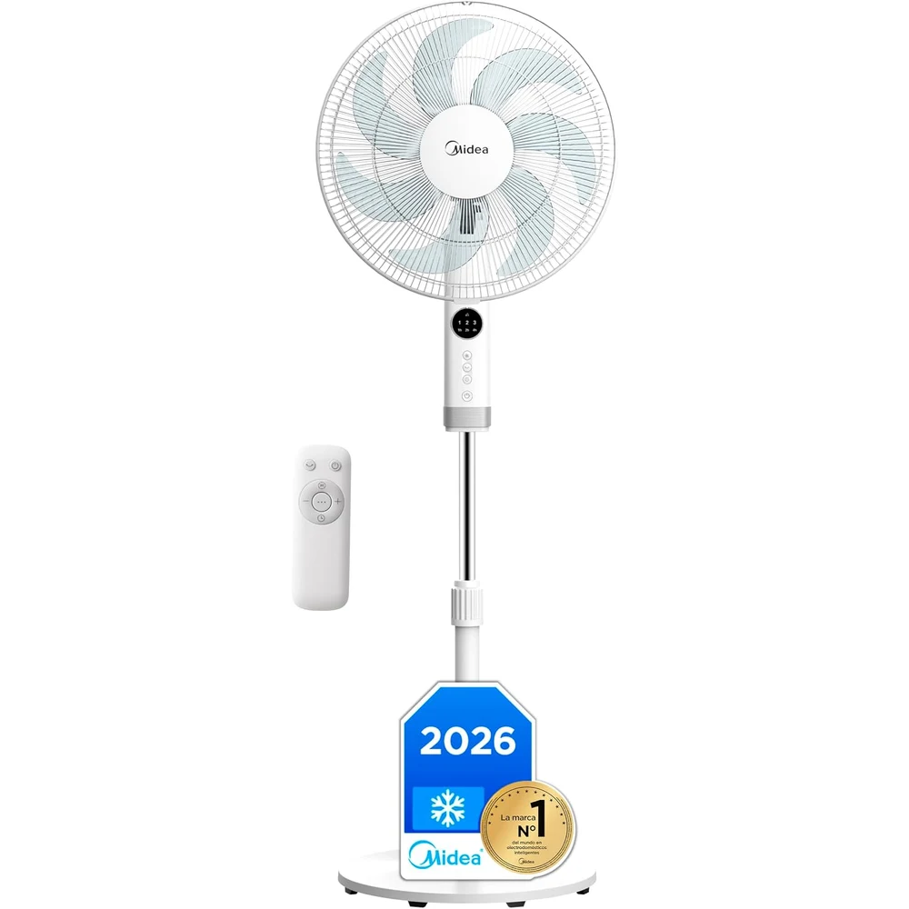 Midea Ventilador de Pie con Mando a Distancia