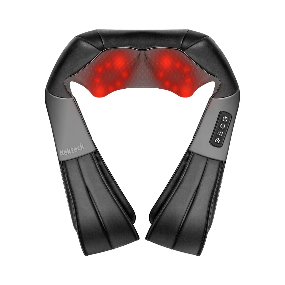 Nekteck 3D masajeador cervical y espalda con calor relajante