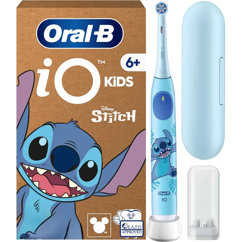 Oral-B iO Kids Disney Stitch Cepillo de Dientes Eléctrico, +6 Años