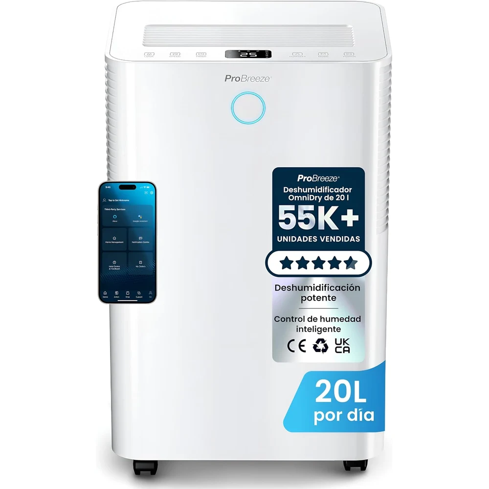 Pro Breeze OmniDry Deshumidificador 20L/Día