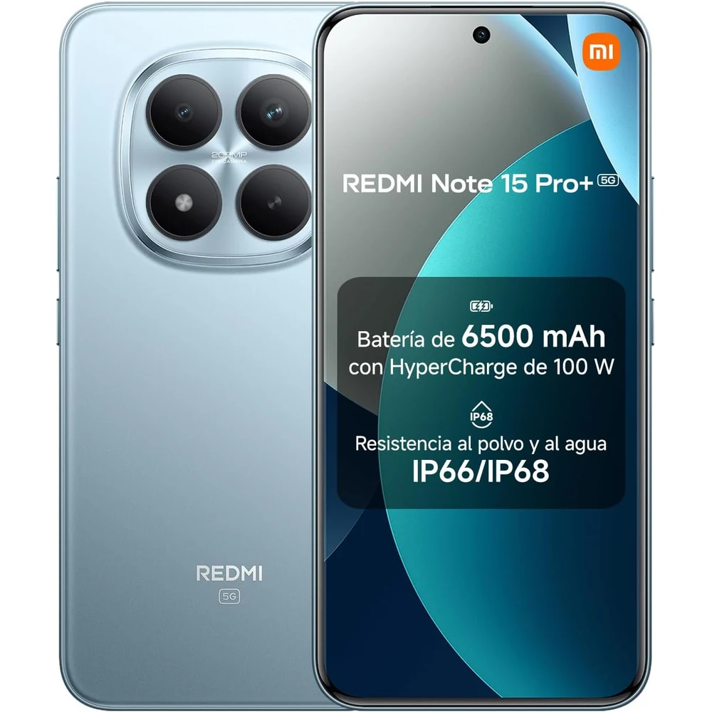 XIAOMI Redmi Note 15 Pro+ 5G 12GB+512GB Azul Glaciar