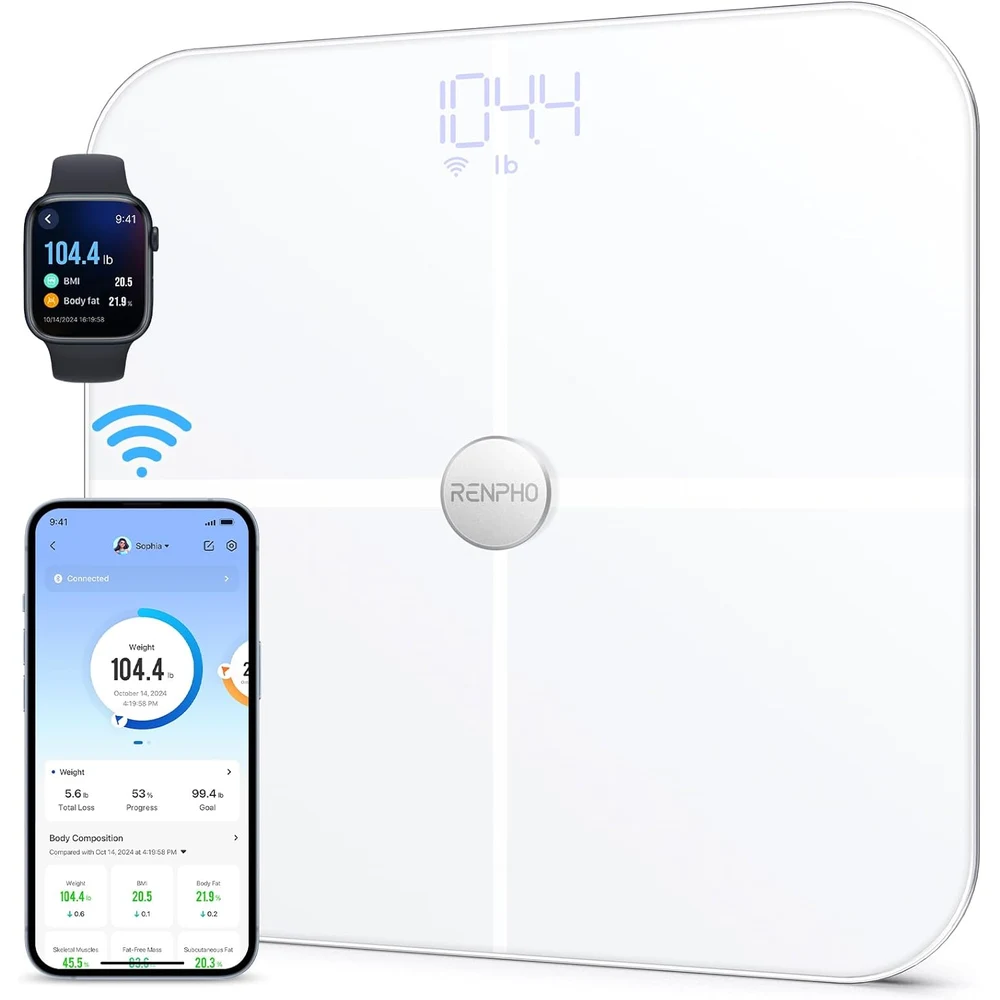 RENPHO Báscula Inteligente Grasa Corporal y Muscular, WiFi y Bluetooth, Elis Aspire foto 1