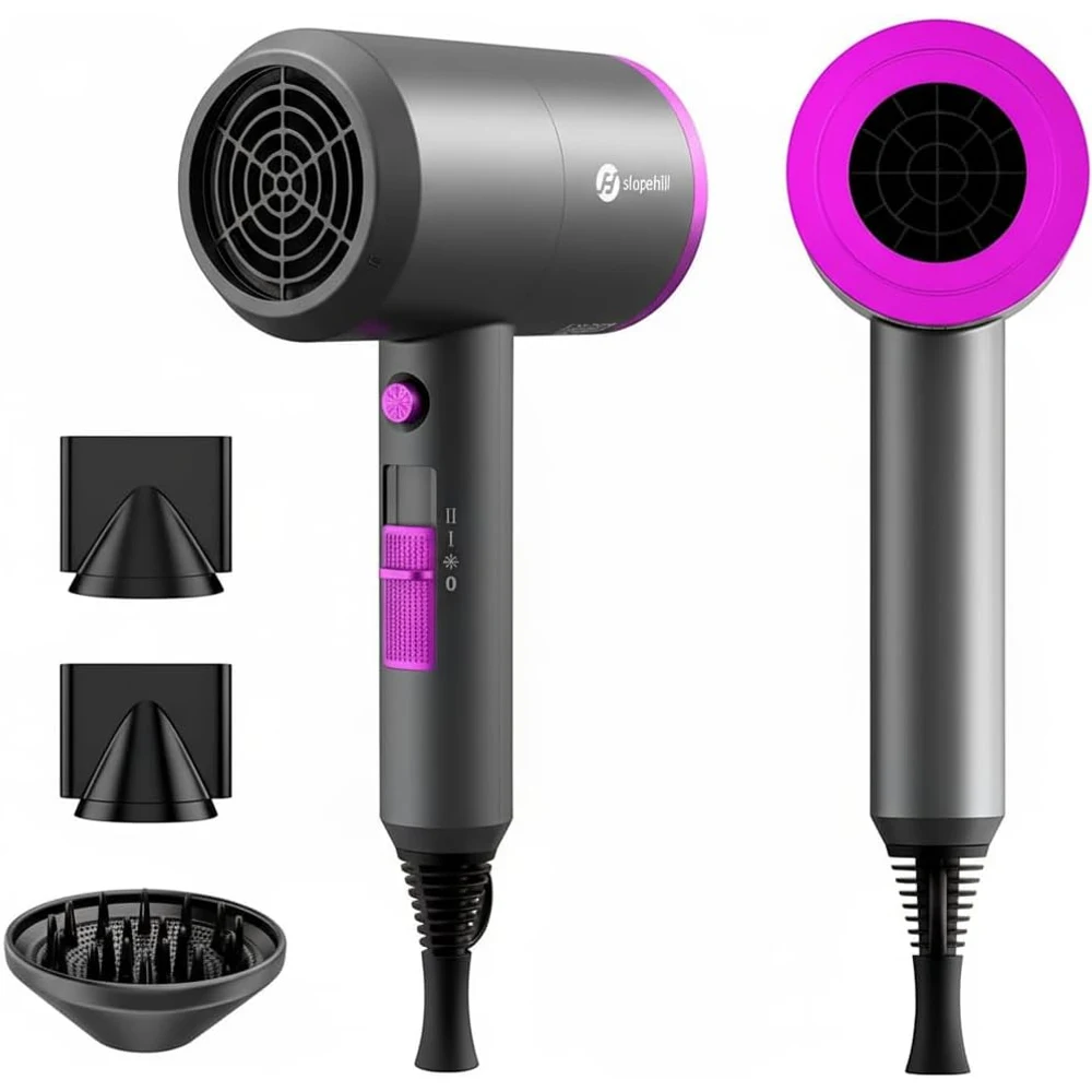slopehill Secador de Pelo Iónico Profesional Motor AC 1800W