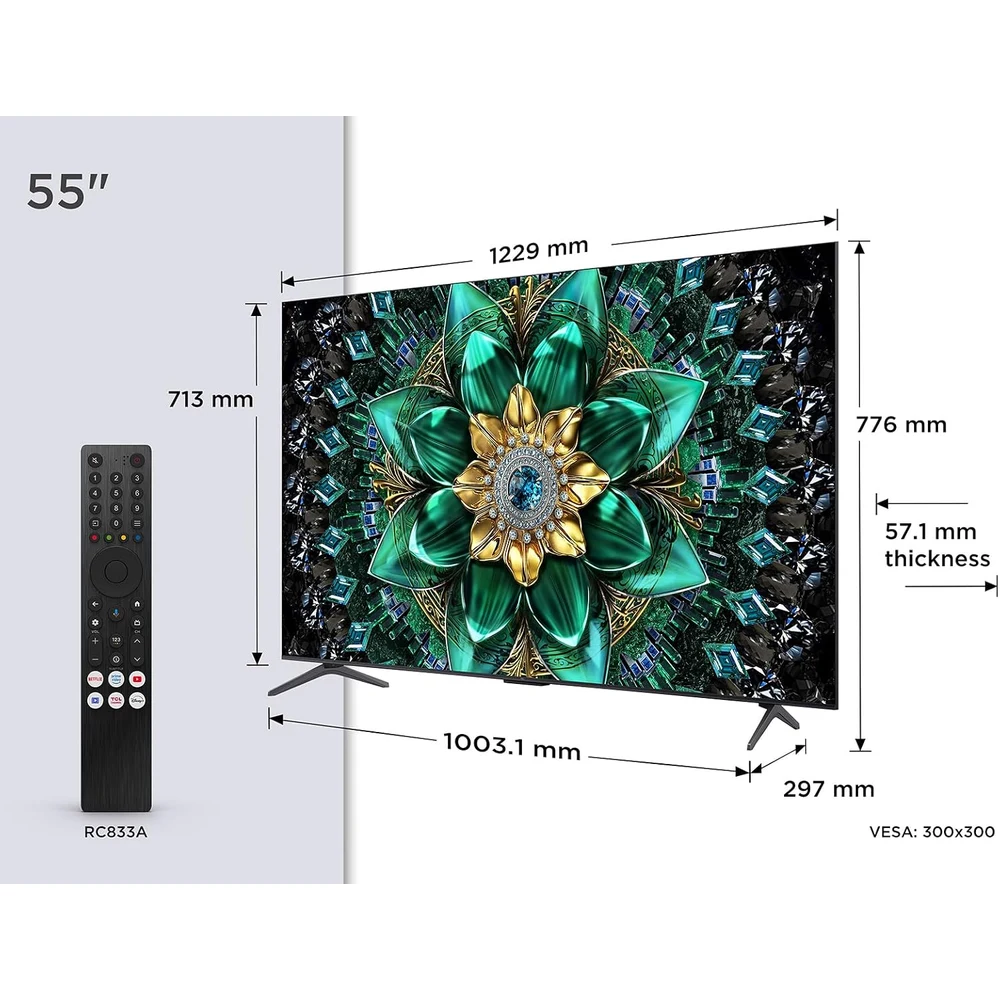 TCL 55Q6C 55" QD-Mini LED 4K Google TV