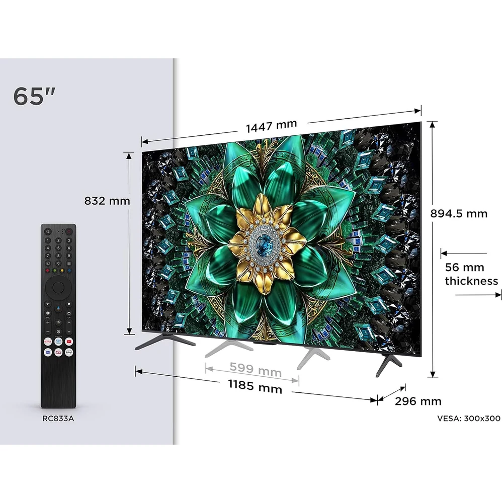 TCL 65Q6C 65" QD-Mini LED 4K Google TV