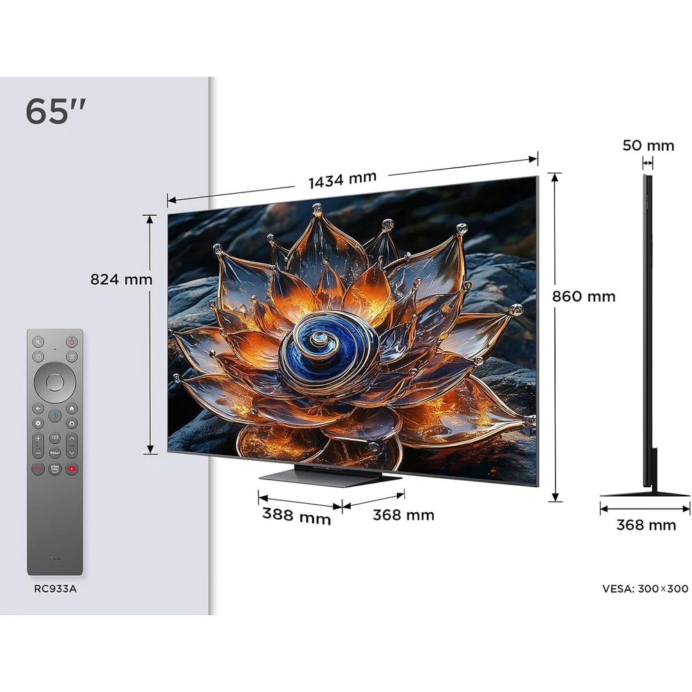TCL 65Q8C 65" QD-Mini LED 4K 144Hz Bang & Olufsen