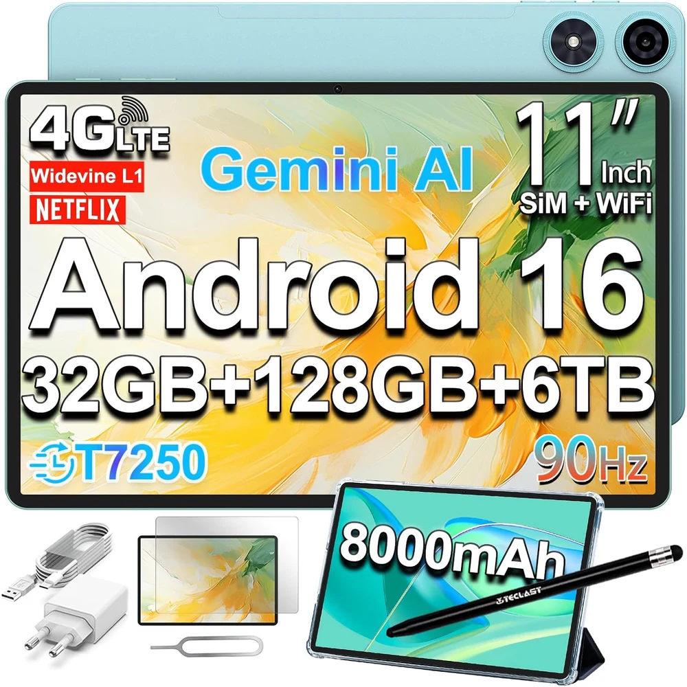 TECLAST P50 11" Android 16 Verde Menta foto 1