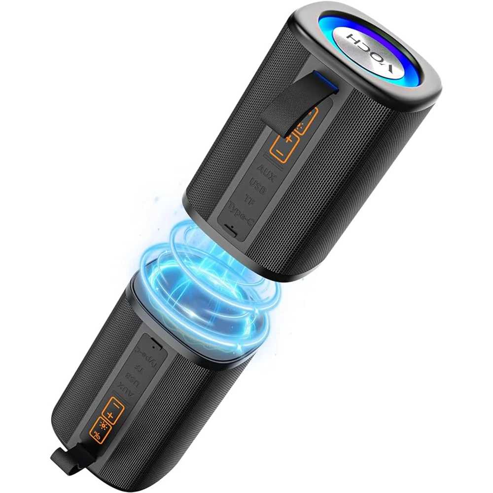 VOCH Altavoz 2-en-1 Magnético con Luces RGB