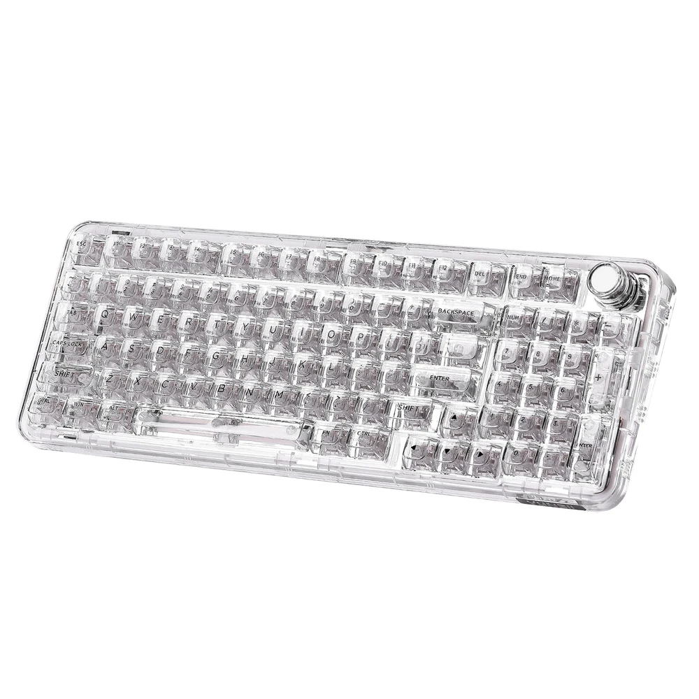YUNZII X98 Teclado Mecánico Inalámbrico Transparente foto 1