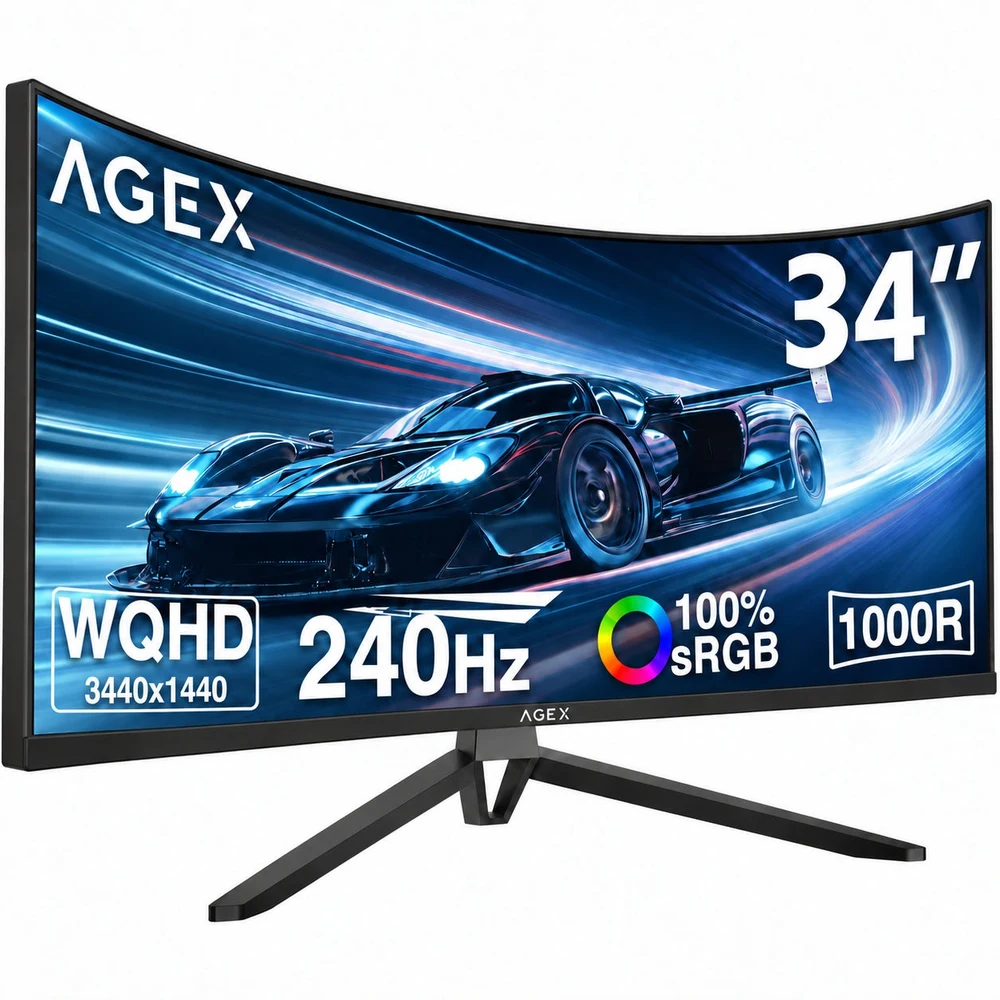 Z-Edge AGEX Monitor Gaming Curvo 34'' UWQHD 240Hz